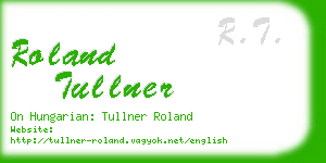 roland tullner business card